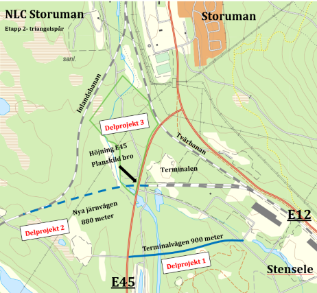 Karta över Storumanterminalen