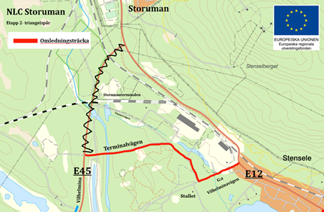 Karta över Storumanterminalen