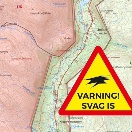 Varning för svag is