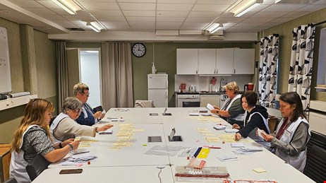 Bild på rösträkning