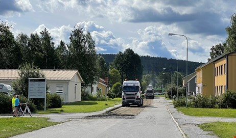 Vallnäs vägarbete