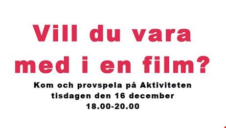 Var med på filminspelning