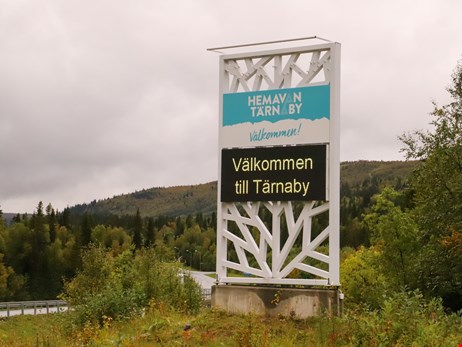 Infartsskylt Tärnaby