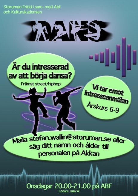 Affisch om dans