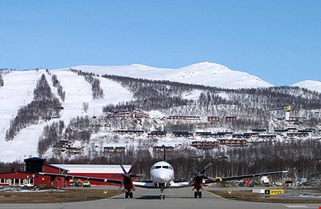 Flygplan på Hemavans flygplats