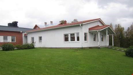 Förskolan Blåklockan i Gunnarn, vinterbild på byggnaden