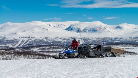 Skoter vid Oxtindarna