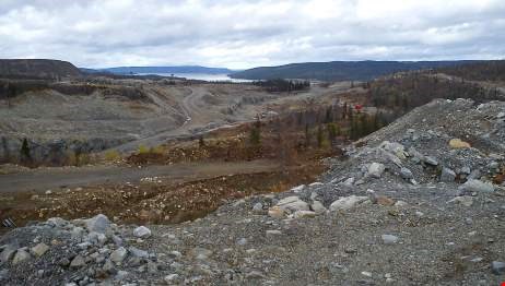 Bild på gruvan vid Ersmarksberget