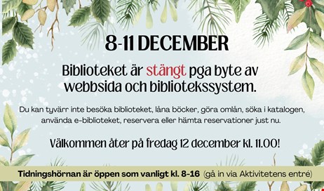 Biblioteket har stängt