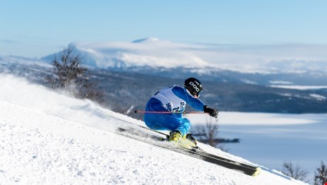 Alpin skidåkare i Tärnaby