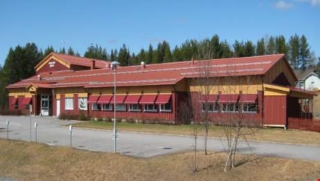 Slussfors skola, byggnad där både förskola, skolbarnomsorg och skola ryms
