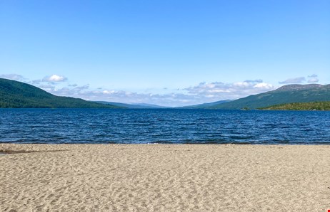 Stranden i Solberg mellan Hemavan och  Tärnaby. 