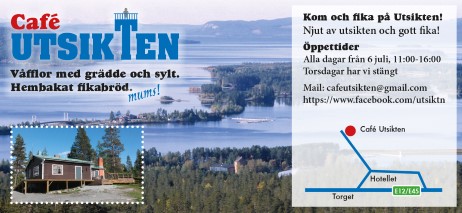 Fika på Utsikten i Storuman